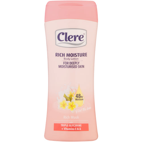 Clere Musk Rich Moisture Hand & Body Lotion 400ml