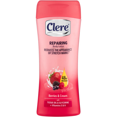 Clere Berries & Cream Repairing Hand & Body Lotion 400ml