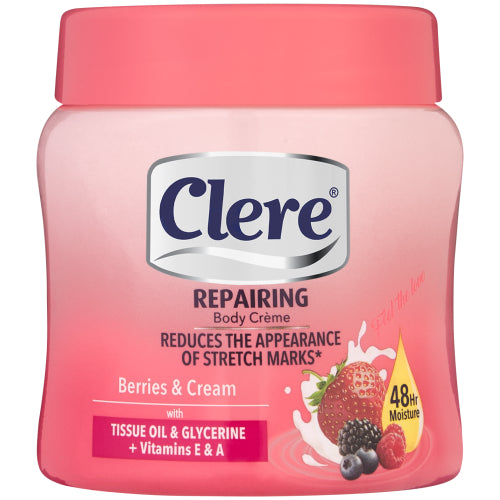 Clere Berries & Cream Repairing Body Creme 500ml
