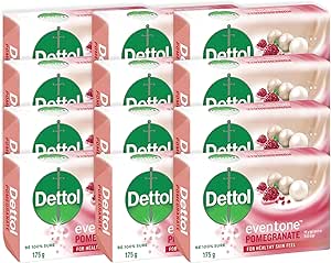 Dettol Eventone Pomegranate Bar Soap 175g  x  12