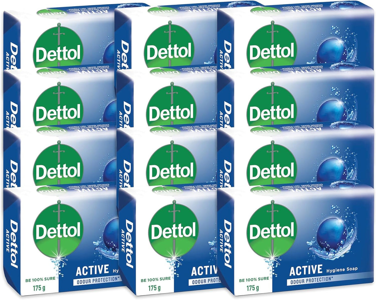 Dettol Active Bar Soap 175g  x  12