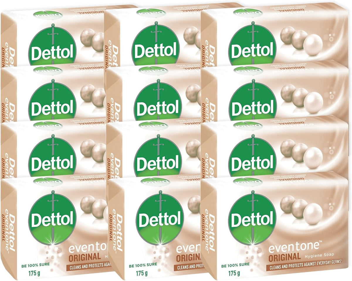 Dettol Eventone Bar Soap 175g  x  12