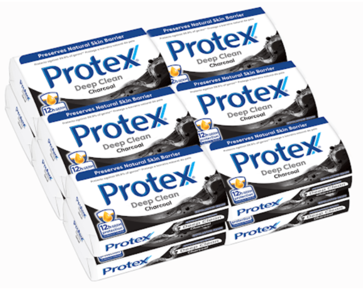 Protex Deep Clean Bar Soap Charcoal 175g  x  12