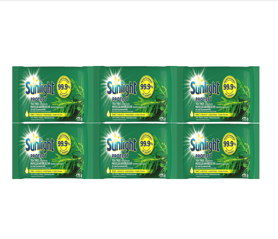 Sunlight Tea Tree Bar Soap 175g  x  6